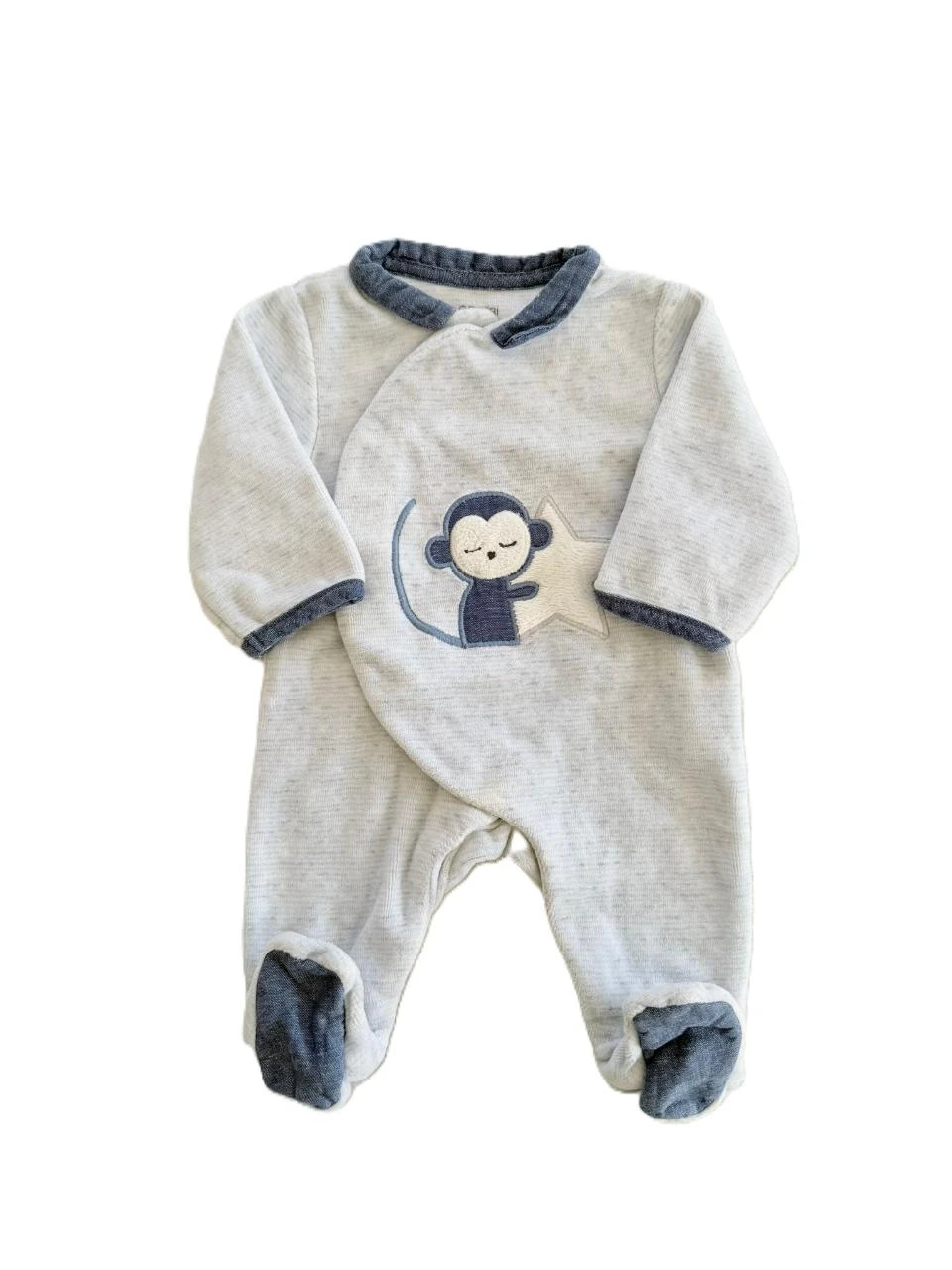 Pyjama velours ouverture devant Obaibi naissance
